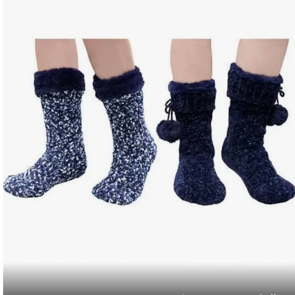 Jane and Bleecker Accessories - 🆕️ Jane and Bleecker shoe size 4-10 super soft black slipper socks